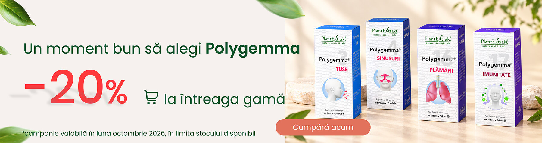 -20% reducere la gama Polygemma