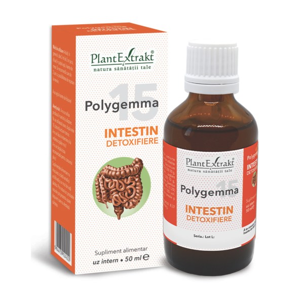 Polygemma 15 - Intestin detoxifiere, 50 ml
