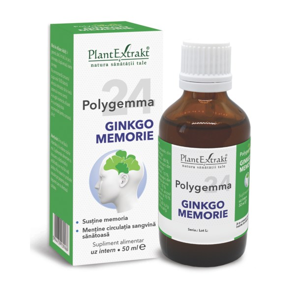Polygemma 24 - Ginkgo Memorie, 50 ml