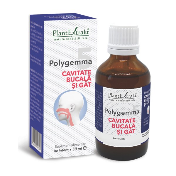 Polygemma 5 - Cavitate Bucală şi Gât, 50 ml