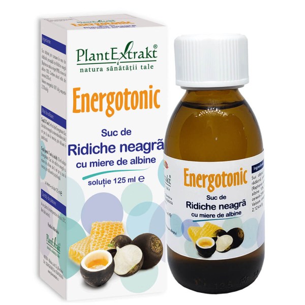 Energotonic Suc de ridiche neagră cu miere de albine, 125 ml