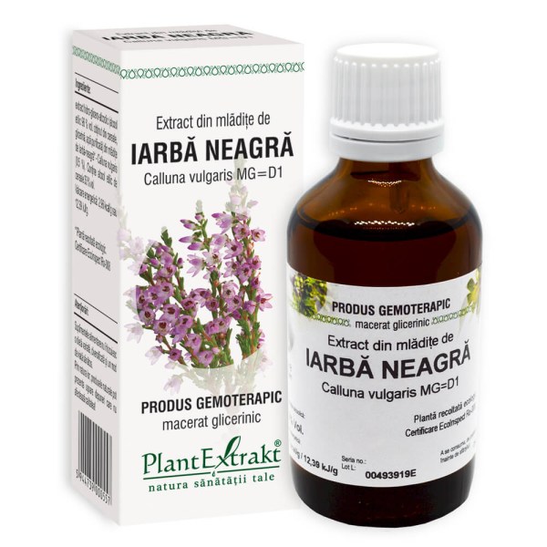 Extract din mlădiţe de Iarbă neagră - Calluna vulgaris MG=D1, 50 ml
