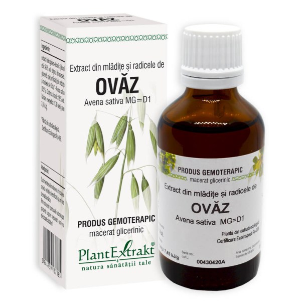 Extract din mlădițe și radicele de Ovăz - Avena sativa MG=D1, 50 ml