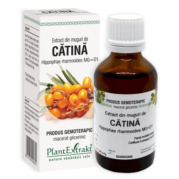 Extract din muguri de Cătină albă - Hippophae rhamnoides MG=D1, 50 ml