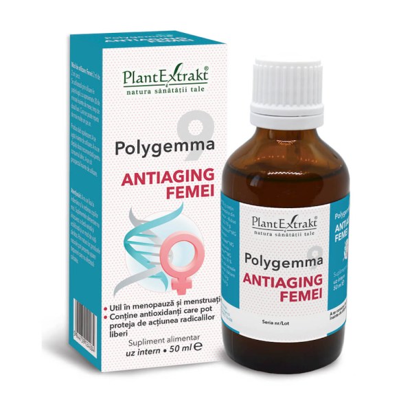 Polygemma 9 - Antiaging femei, 50 ml
