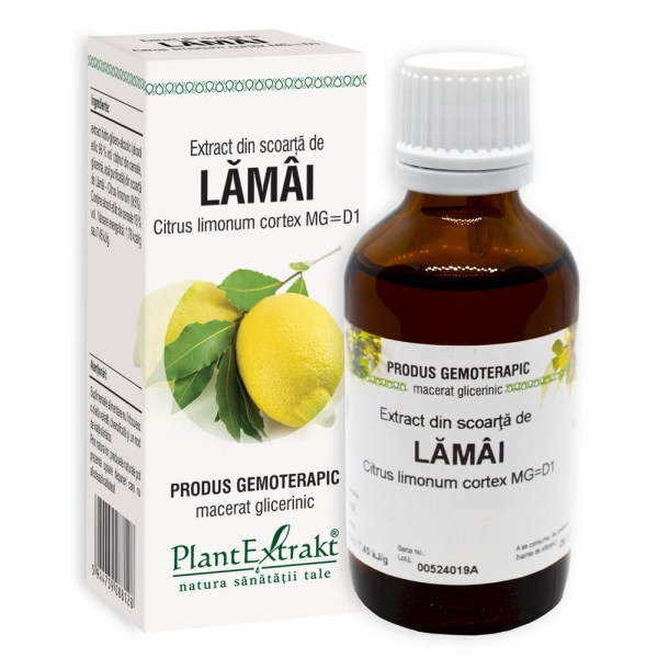 Extract din scoarţă de Lămâi - Citrus limonum cortex MG=D1, 50 ml